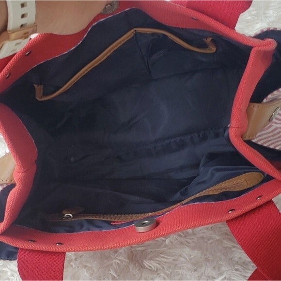 Red Striped Tommy Hilfiger mini Handbag - Picture 8 of 11